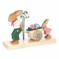 Easter Rabbit Father with Easter Cart