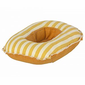 Maileg Mouse Size Boat, Yellow Stripe
