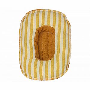 Maileg Mouse Size Boat, Yellow Stripe
