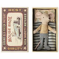 Maileg Little Brother Mouse in a Matchbox