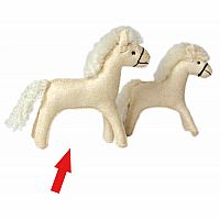 Felt Horse (White, Large)
