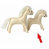 Felt Horse (White, Small)