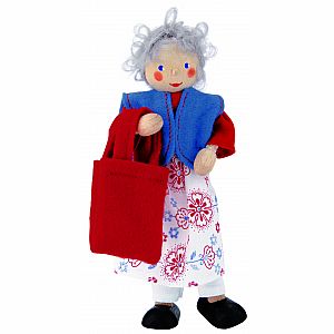 Kathe Kruse Dollhouse Doll - Grandmother