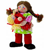 Kathe Kruse Dollhouse Doll - Girl with Doll