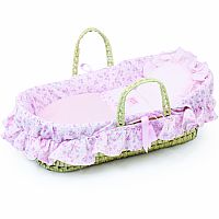 Floral Moses Basket by Petitcollin