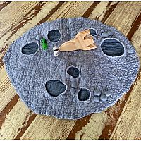 Wet Felted Moon Playmat w/ Accessories