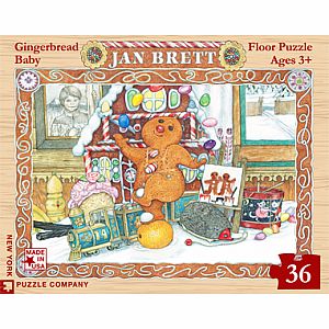 Jan Brett's Gingerbread Baby 36-Piece Floor Puzzle
