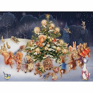 Peter Rabbit Around the Christmas Tree 500 Piece Puzzle
