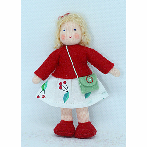 Little Girl Dollhouse Doll, Blonde Hair (various outfits)