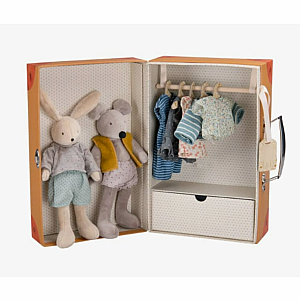 Little Bunny and Mouse Armoire by Moulin Roty