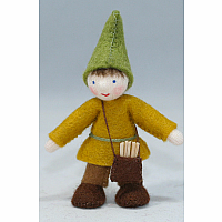 Forest Gnome Little Brother Felt Doll