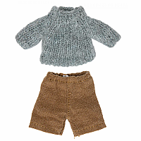 Maileg Knitted Sweater & Pants for Big Brother Mouse