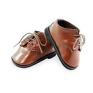 Doll's Brown Shoes by Petitcollin