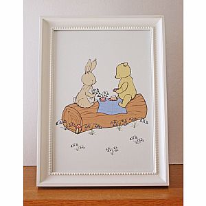 Friendship is Sharing Cake 8.5" x 11" Fine Art Print