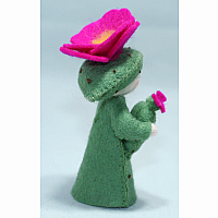 Prickly Pear Cactus Fairy Felt Doll