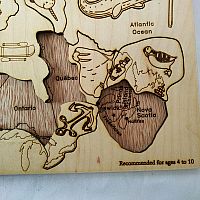 Wooden Canadian Map Puzzle