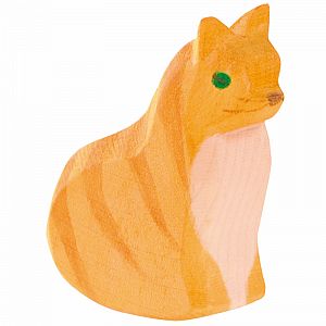 Cat Orange Sitting by Ostheimer