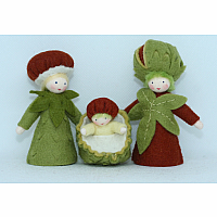 Chestnut Family Fairy Felt Dolls