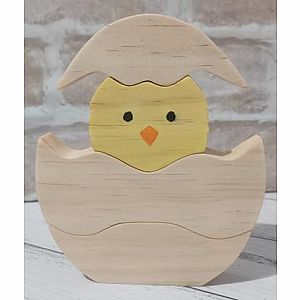 Wooden Chick in Egg Stacker