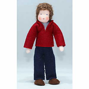 Father Dollhouse Doll, Brown Hair (various outfits)