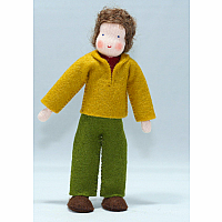 Father Dollhouse Doll, Brown Hair (various outfits)