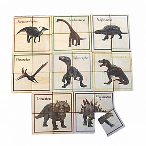 8 Dinosaur Puzzles, 32 Pieces
