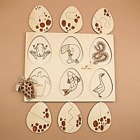 Crack the Egg Wooden Puzzle - 18 pieces