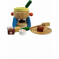 Wooden Fondue Set (with accessories)