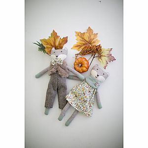 Mr. & Mrs. Fox Doll Set by Mon Ami