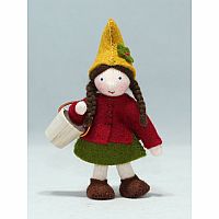 Forest Gnome Mommy Felt Doll
