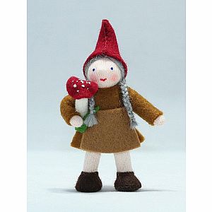 Forest Gnome Granny Felt Doll