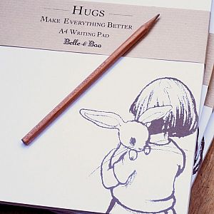 Belle & Boo "Hugs" Writing Pad