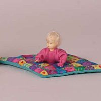Baby on Blanket Dollhouse Doll 