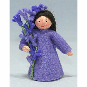 Lavender Flower Fairy Felt Doll