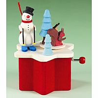 Snowman Crank Music Box by Graupner