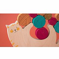 Meow Cat and Yarn Balancing Game by Londji