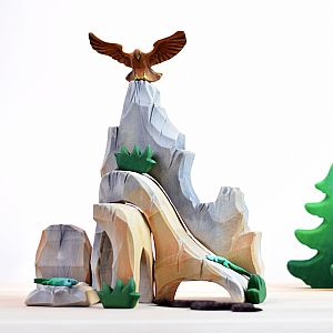 Mountain Cliff, Eagle, Mountain Goat, Snake & Lizard Set by Bumbu