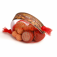 Mixed Nuts in a Net (wooden)