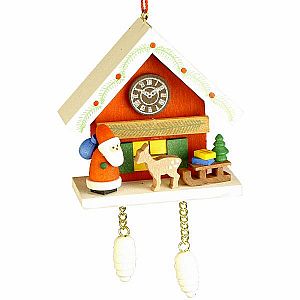 Cuckoo Clock Santa Ornament
