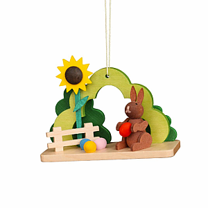 Rabbit with Sunflower Ornament by Ulbricht