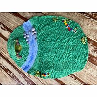 Wet Felted Picnic Playmat w/ Accessories