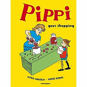 Pippi Longstocking Goes Shopping Hardcover Book