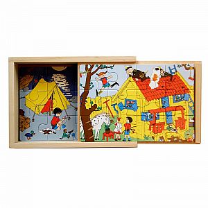 Pippi Longstocking Wooden Puzzle Set