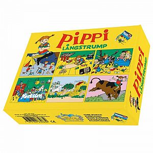 Pippi Longstocking Wooden Block Cube Puzzle Set