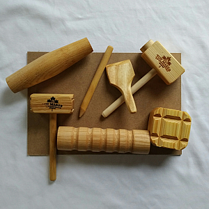 Play Dough Wooden Tool Set w/ Mats