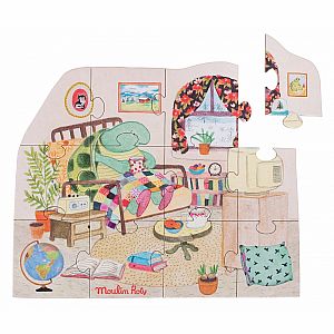 Le Grande Famille Puzzle (set of 3) by Moulin Roty