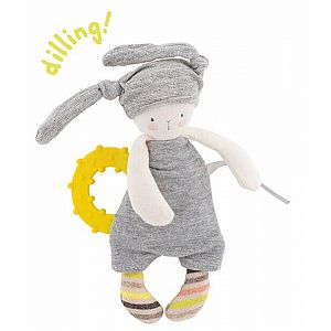 Rabbit Teething Ring by Moulin Roty