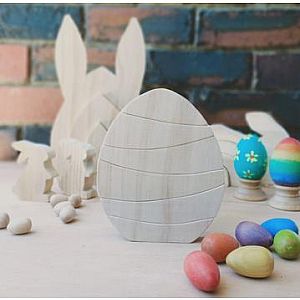 Wooden Stacking Egg, Rainbow
