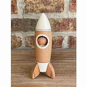 Wooden Space Rocket w/ Astronaut by Gnezdo Toys