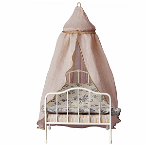 Maileg Miniature Bed Canopy, Rose